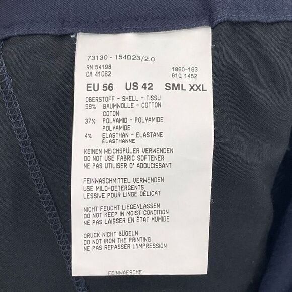 Bogner Performance Casual Pants Gorpcore Hiking Outdoor Navy Blue Men US 42 - Picture 4 of 6